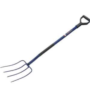 Widły do siana na metalowym trzonku, 4-zębne